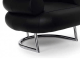 Eileen Gray Bibendum Chair Replica, Black