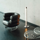 Eileen Gray Bibendum Chair Replica, Black