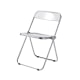 Merike Larkin Acrylic Folding Dining Chair, 46x47CM, Transparent