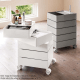 MODE Rosa Rotatable Trolley Cart, White