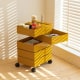 MODE Rosa Rotatable Trolley on Wheels, 45x35CM, Yellow