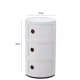 Anna Ferrieri Componibili 3 Tier Storage Unit Replica, 32x58CM, White