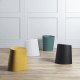 Merike Boulder Stool, 43x33x43CM, Black, Set of 4