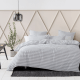 NU EDITION Charlie Duvet Cover Set, Grey, King