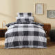 NU EDITION Alec Duvet Cover Set, Carbon, Single