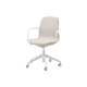 IKEA LANGFJALL Office Chair 5 Legs With Armrests, Gunnared Beige, White
