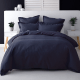 SAVONA Nova Duvet Cover Set, Navy, Single