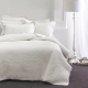 SAVONA Chantel Bedspread, White, Single
