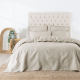 SAVONA Manon Coverlet Set, Oatmeal, Double/Queen