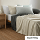 SAVONA 500T Bamboo Cotton Sheet Set, Silver, Super King
