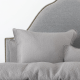 SAVONA Lilou European Pillowcase, Grey