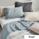 SAVONA Vienna Sheet Set, Charcoal, Single