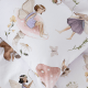 SQUIGGLES Fairy Grove Duvet Cover Set, Silver, Single