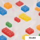 SQUIGGLES Block Party Duvet Cover Set, White, Double