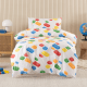SQUIGGLES Block Party Duvet Cover Set, White, Single