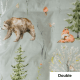 SQUIGGLES Into The Forest Duvet Cover Set, Sage, Double