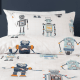 SQUIGGLES Retro Robot Duvet Cover Set, Multi, Single