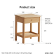 Solidwood Kano 2PCS Bedside Table Set, Walnut