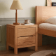 Solidwood Edinburgh 2PCS Bedside Table Set, Oak