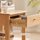 Solidwood Kano 2PCS Bedside Table Set, Oak