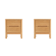 Solidwood Norway 2PCS Bedside Table Set A