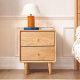 Solidwood Fuji 2PCS Bedside Table Set