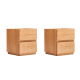 Solidwood Bailey 2PCS Bedside Table Set B