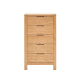 Solidwood Norway 3PCS Bedroom Set, 5-Drawer Tall Boy