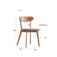Solidwood Fuji 4PCS Dining Chair Set