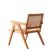 Solidwood Norway 2PCS Rattan Armchair Set