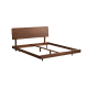 Solidwood Nordin Walnut Super King Bed Frame with Adjustable Headboard