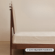 Solidwood Nordin Walnut Super King Bed Frame with Adjustable Headboard