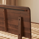 Solidwood Nordin Walnut Super King Bed Frame with Adjustable Headboard