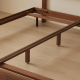 Solidwood Nordin Walnut Super King Bed Frame with Adjustable Headboard