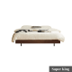 Solidwood Nordin Walnut Super King Bed Base