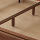 Solidwood Nordin Walnut Super King Bed Base