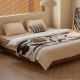 Solidwood Nordin Walnut Small Queen Bed Base