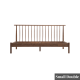 Solidwood Santa Rosa Small Double Bed Frame, Walnut