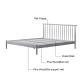 Solidwood Santa Rosa Small Double Bed Frame, Natural