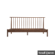 Solidwood Santa Rosa Small Queen Bed Frame, Walnut