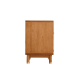 Solidwood Quartz Cherry Bedside Table with Rattan