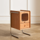 Solidwood Quartz Cherry Bedside Table