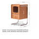 Solidwood Quartz Cherry Bedside Table