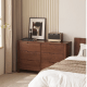 Solidwood Norway Chest of 6 Drawers, 120x40CM, Walnut