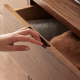 Solidwood Norway Chest of 7 Drawers, 135x40CM, Walnut