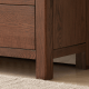 Solidwood Norway Chest of 7 Drawers, 135x40CM, Walnut
