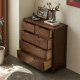 Solidwood Norway Chest of 5 Drawers, 95x40CM, Walnut