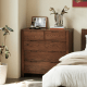 Solidwood Norway Chest of 5 Drawers, 95x40CM, Walnut