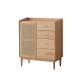 Solidwood Calamo Chest of 4 Drawers with Cabinet