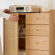 Solidwood Calamo Chest of 4 Drawers with Cabinet